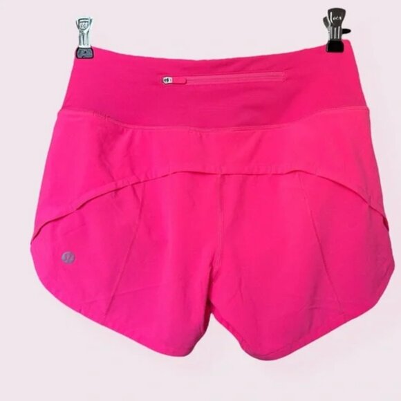 NWT Lululemon Speed Up Mid-Rise Lined Short 4" Sonic Hot Pink Sz 2 Tall - Picture 10 of 13